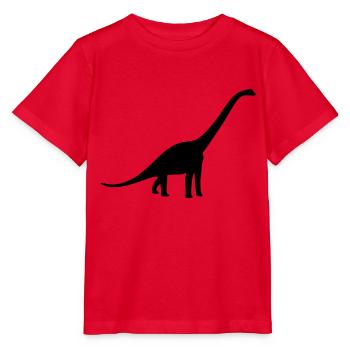 Dinosaur - Long Neck - Stanley/Stella MINI CREATOR Kids’ T-Shirt - red - Front - Jaiden (125cm)