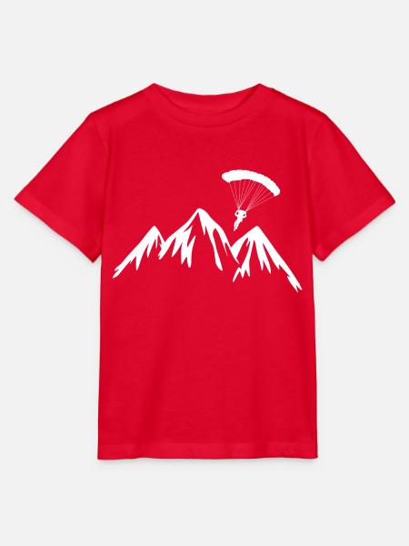 Paragliding Extremsport Paraglider - Stanley/Stella Kinder T-Shirt MINI CREATOR - Rot