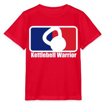 Kettlebell Warrior T shirt Design - T-shirt bio MINI CREATOR Stanley/Stella Enfant - rouge - Devant - Jaiden (125cm)