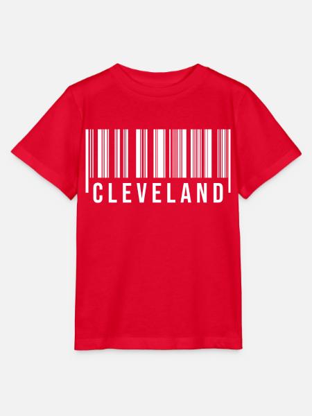 Cleveland Barcode - Stanley/Stella Kinder T-Shirt MINI CREATOR  - Rot