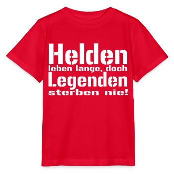 helden leben - Stanley/Stella Kinder T-Shirt MINI CREATOR  - Rot - Vorne - Jaiden (125cm)