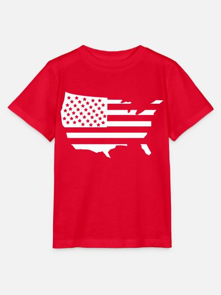 usa amerika 1 - Stanley/Stella Kinder T-Shirt MINI CREATOR - Rot