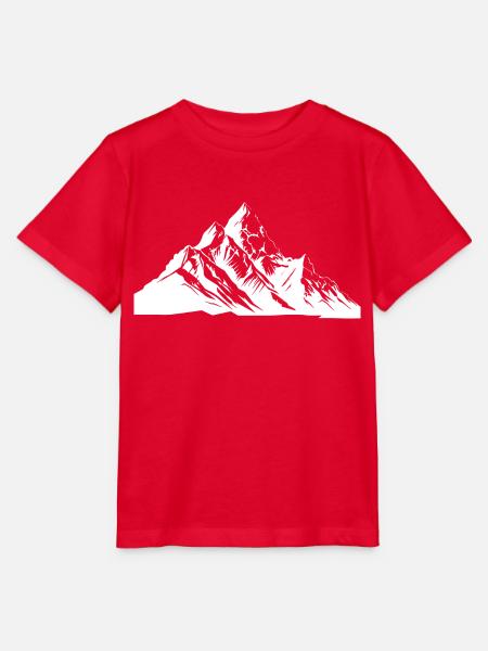 Berge Gipfel - Stanley/Stella Kinder T-Shirt MINI CREATOR - Rot