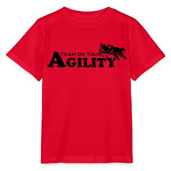 Agility Team on Tour - Stanley/Stella Kinder T-Shirt MINI CREATOR  - Rot - Vorne - Jaiden (125cm)