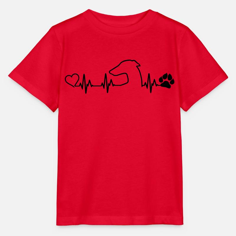 GALGO ESPANOL Heartbeat - Stanley/Stella Kinder T-Shirt MINI CREATOR  - Rot