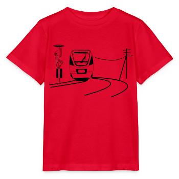 bahn - Stanley/Stella Kinder T-Shirt MINI CREATOR  - Rot - Vorne - Jaiden (125cm)