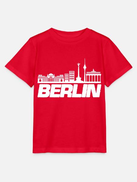 berlin skyline 1 - Stanley/Stella Kinder T-Shirt MINI CREATOR - Rot