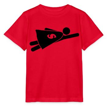 Super Hero - T-shirt bio MINI CREATOR Stanley/Stella Enfant - rouge - Devant - Jaiden (125cm)