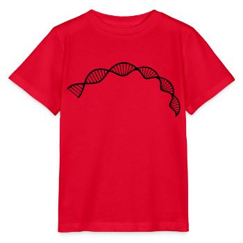 Zellsequenz der DNA-Doppelhelixstruktur - Stanley/Stella Kinder T-Shirt MINI CREATOR  - Rot - Vorne - Jaiden (125cm)
