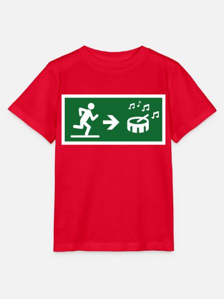 Ausstieg zum Drum-Sound - Stanley/Stella Kinder T-Shirt MINI CREATOR  - Rot