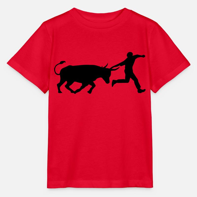 course camarguaise landaise taureau - T-shirt bio MINI CREATOR Stanley/Stella Enfant - rouge