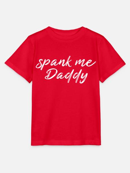 spank me Daddy - Stanley/Stella MINI CREATOR Kids’ T-Shirt - red