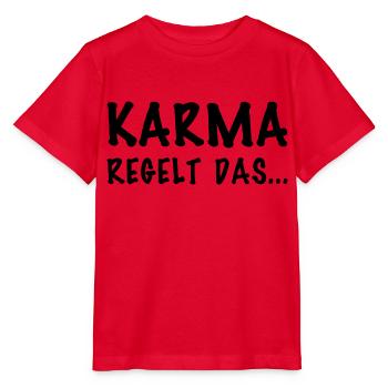 KARMA - Stanley/Stella Kinder T-Shirt MINI CREATOR  - Rot - Vorne - Jaiden (125cm)