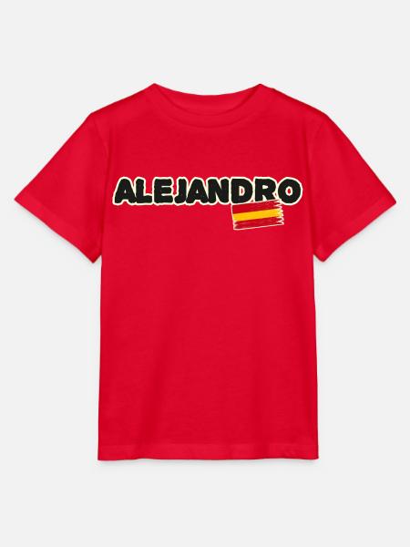 Alejandro spanische Flagge Spanien - Stanley/Stella Kinder T-Shirt MINI CREATOR  - Rot