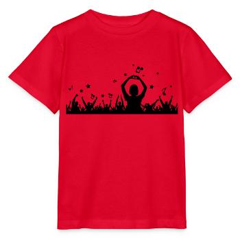 Menschen - Konzert Festival - Stanley/Stella Kinder T-Shirt MINI CREATOR  - Rot - Vorne - Jaiden (125cm)