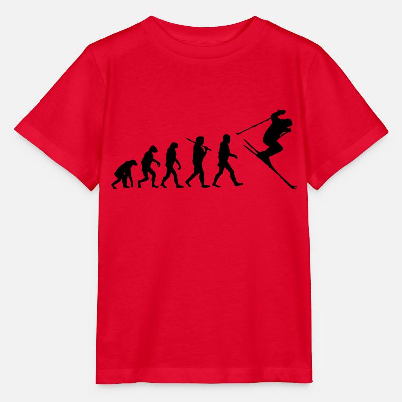 ski - skiing - Stanley/Stella MINI CREATOR Kids’ T-Shirt - red