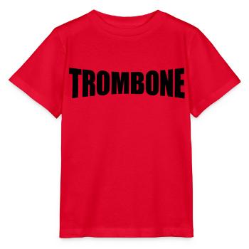 trombone - Stanley/Stella MINI CREATOR Kids’ T-Shirt - red - Front - Jaiden (125cm)
