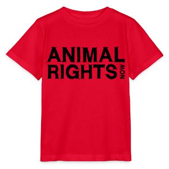 DROITS DES ANIMAUX MAINTENANT_01 - T-shirt bio MINI CREATOR Stanley/Stella Enfant - rouge - Devant - Jaiden (125cm)