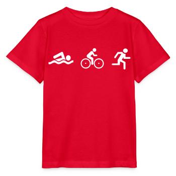 Triathlon - Stanley/Stella MINI CREATOR Kids’ T-Shirt - red - Front - Jaiden (125cm)
