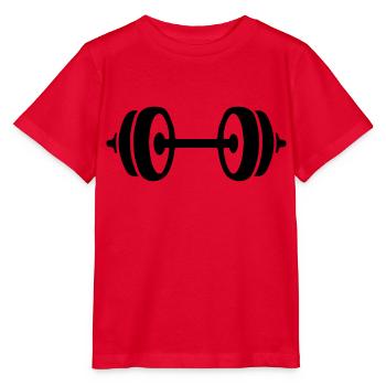 hantel icon - Stanley/Stella Kinder T-Shirt MINI CREATOR  - Rot - Vorne - Jaiden (125cm)