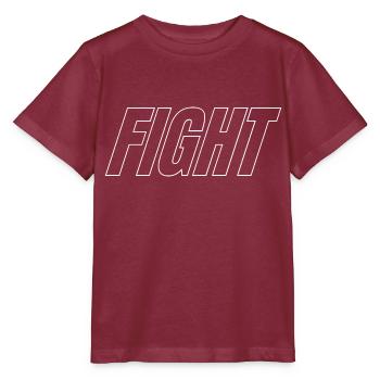 FIGHT - Stanley/Stella Kinder T-Shirt MINI CREATOR  - Burgunderrot - Vorne - Kain (125cm)