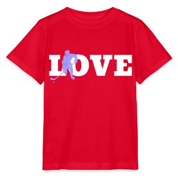 Eishockeyspieler Hockeyfan Eishockey Eishockeyteam - Stanley/Stella Kinder T-Shirt MINI CREATOR  - Rot - Vorne - Jaiden (125cm)