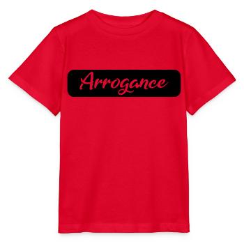 Arrogance Cadeau noir - T-shirt bio MINI CREATOR Stanley/Stella Enfant - rouge - Devant - Jaiden (125cm)
