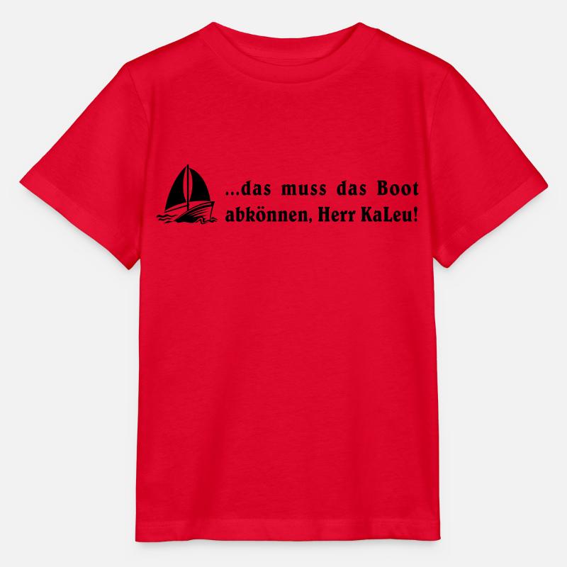 das muss das boot abkönnen, Herr KaLeu! - Stanley/Stella Kinder T-Shirt MINI CREATOR - Rot