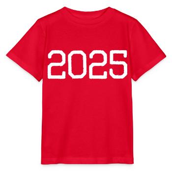 2025 - T-shirt bio MINI CREATOR Stanley/Stella Enfant - rouge - Devant - Jaiden (125cm)
