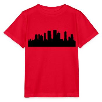 Skyscraper city - Stanley/Stella MINI CREATOR Kids’ T-Shirt - red - Front - Jaiden (125cm)