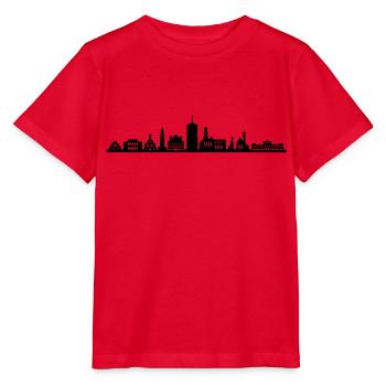 Skyline - Augsburg - Stanley/Stella Kinder T-Shirt MINI CREATOR  - Rot - Vorne - Jaiden (125cm)