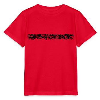 streifen linie balken unterstrich rahmen umrandung - Stanley/Stella Kinder T-Shirt MINI CREATOR  - Rot - Vorne - Jaiden (125cm)