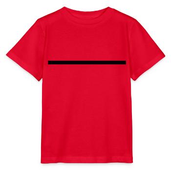 Strich - Linie - Stanley/Stella Kinder T-Shirt MINI CREATOR  - Rot - Vorne - Jaiden (125cm)