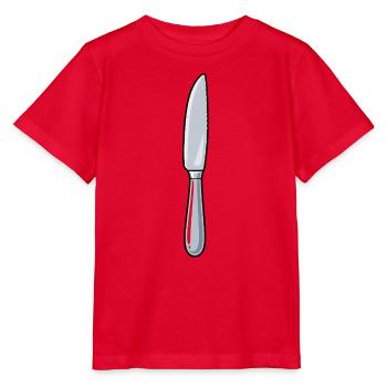 Küchenmesser Linienkunst - Stanley/Stella Kinder T-Shirt MINI CREATOR  - Rot - Vorne - Jaiden (125cm)
