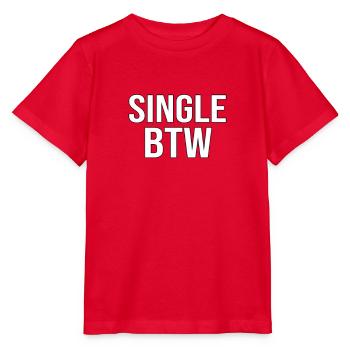 Simple BTW Bold Monochrome - T-shirt bio MINI CREATOR Stanley/Stella Enfant - rouge - Devant - Jaiden (125cm)