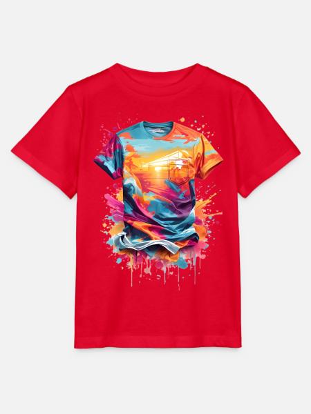 Graffiti T-shirt - Stanley/Stella Kinder T-Shirt MINI CREATOR - Rot