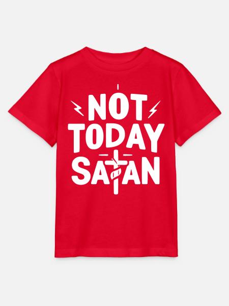 Nicht heute Satan - Stanley/Stella Kinder T-Shirt MINI CREATOR - Rot