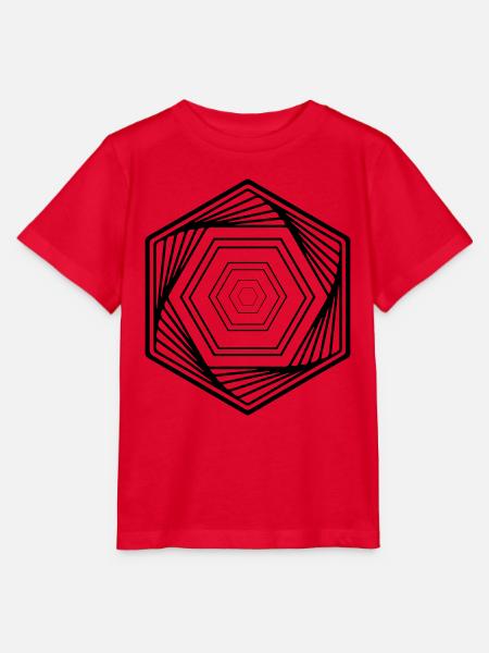 hexagon - Stanley/Stella Kinder T-Shirt MINI CREATOR - Rot