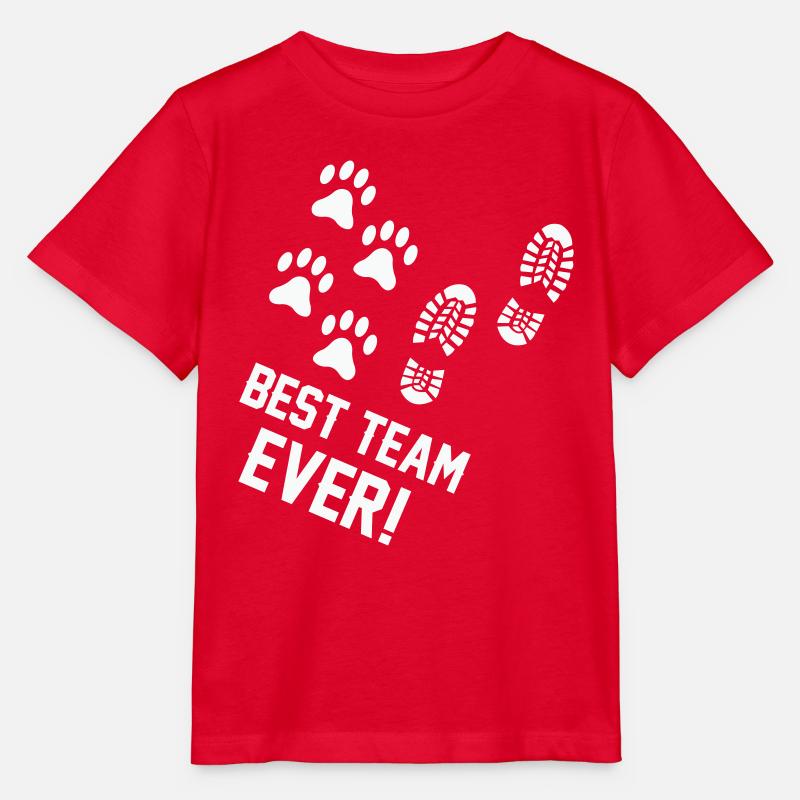 Meilleure équipe de tous les temps - T-shirt bio MINI CREATOR Stanley/Stella Enfant - rouge