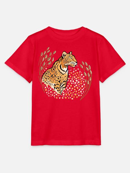 Panther - Stanley/Stella Kinder T-Shirt MINI CREATOR  - Rot