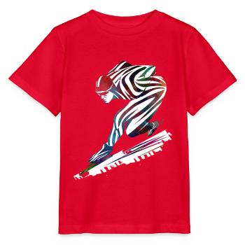 Sport speed skating - Stanley/Stella MINI CREATOR Kids’ T-Shirt - red - Front - Jaiden (125cm)