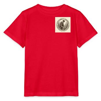 Gentleman jardinier - T-shirt bio MINI CREATOR Stanley/Stella Enfant - rouge - Devant - Jaiden (125cm)