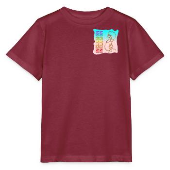 INKLUSION VIELFALT LINIENZEICHNUNGEN - Stanley/Stella Kinder T-Shirt MINI CREATOR  - Burgunderrot - Vorne - Kain (125cm)