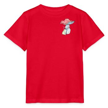 Lucky charm lucky guy with cute frog - Stanley/Stella MINI CREATOR Kids’ T-Shirt - red - Front - Jaiden (125cm)