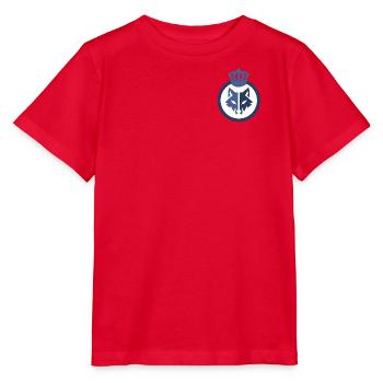 Tête de Loup Royale - T-shirt bio MINI CREATOR Stanley/Stella Enfant - rouge - Devant - Jaiden (125cm)