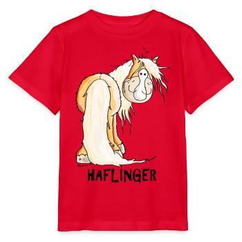 Drôle Haflinger Cheval - T-shirt bio MINI CREATOR Stanley/Stella Enfant - rouge - Devant - Jaiden (125cm)