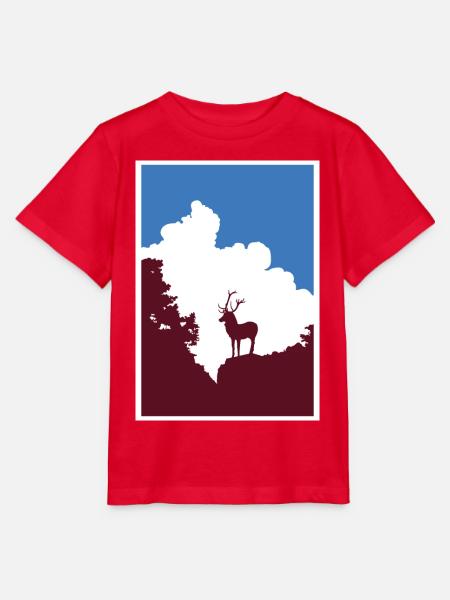 Hirschsprung crazy - Stanley/Stella Kinder T-Shirt MINI CREATOR  - Rot