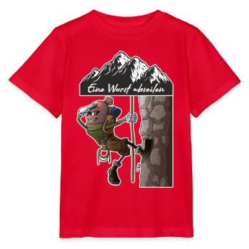Eine Wurst abseilen - Stanley/Stella Kinder T-Shirt MINI CREATOR  - Rot - Vorne - Jaiden (125cm)