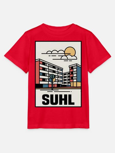 Suhl Thüringen Plattenbau - Stanley/Stella Kinder T-Shirt MINI CREATOR  - Rot