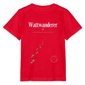 Wattwanderer Nordsee Wattenmeer Shirt Geschenk - Stanley/Stella Kinder T-Shirt MINI CREATOR  - Rot - Vorne - Jaiden (125cm)